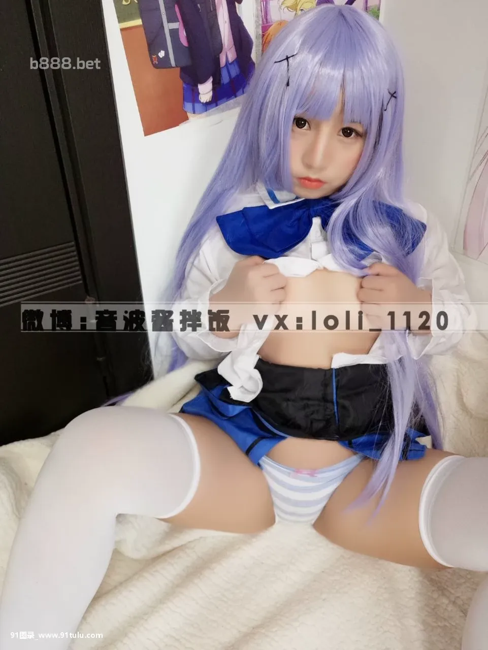 音波酱拌饭之-Little-Cosplay-girl-in-bedroom-[36P]音波,Cosplay,girl,bedroom,36P,Cosplay