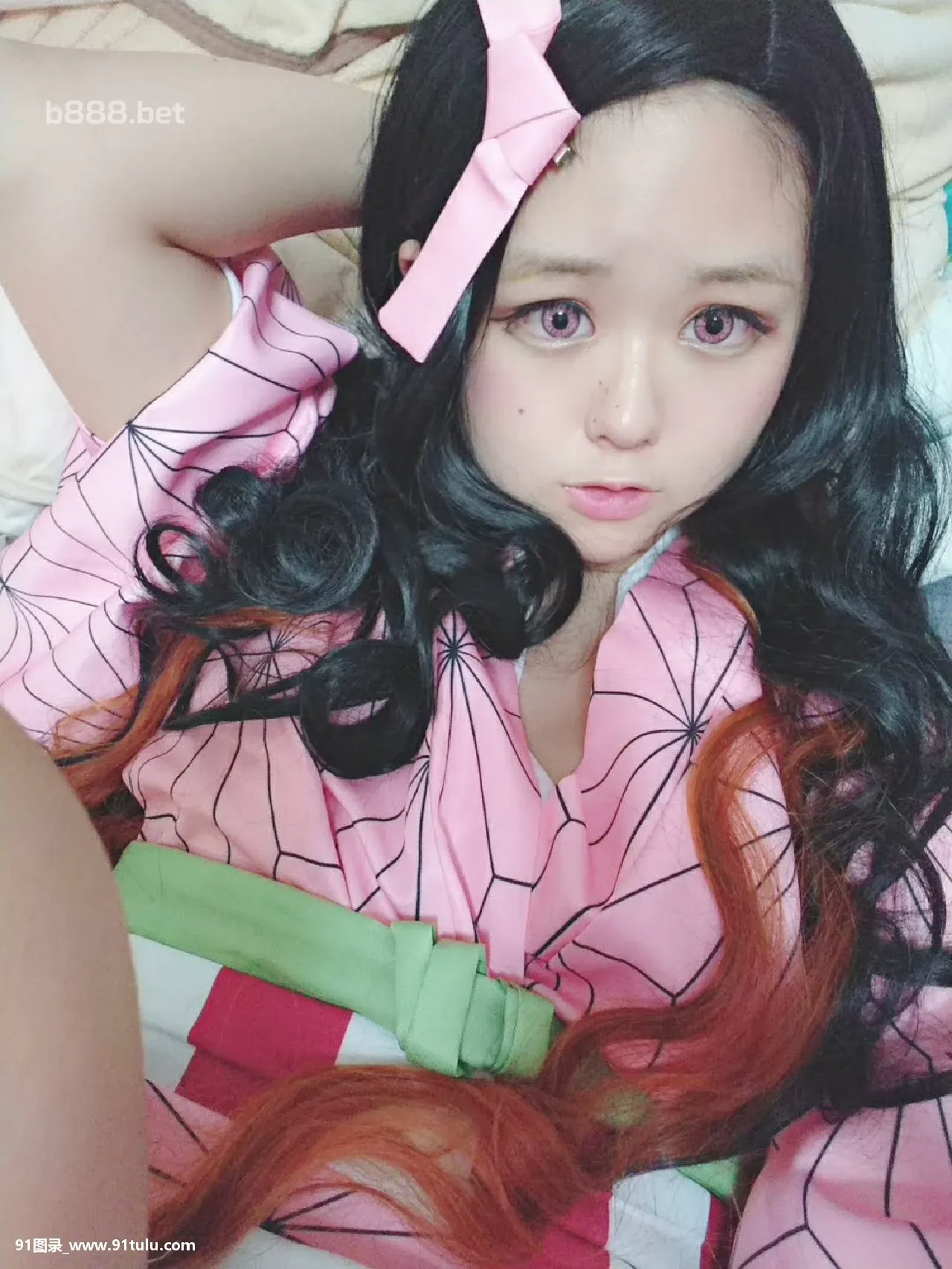 【Cosplay套图】[梦唯 ] Nezuko Kamado Cosplay Selfies [85P][橋本ありな 写真]-91图录