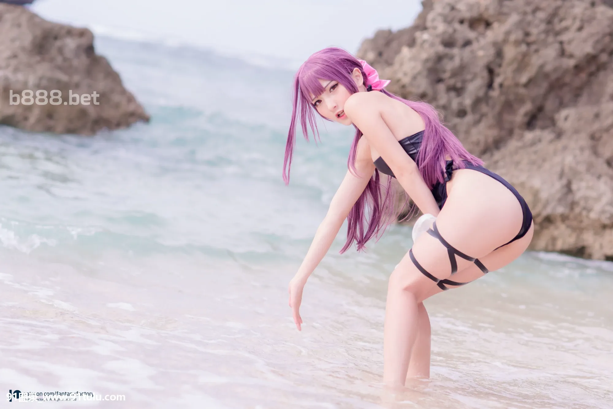 [Coser小丁]-On-the-beach-[51P]Coser,beach,51P,小丁