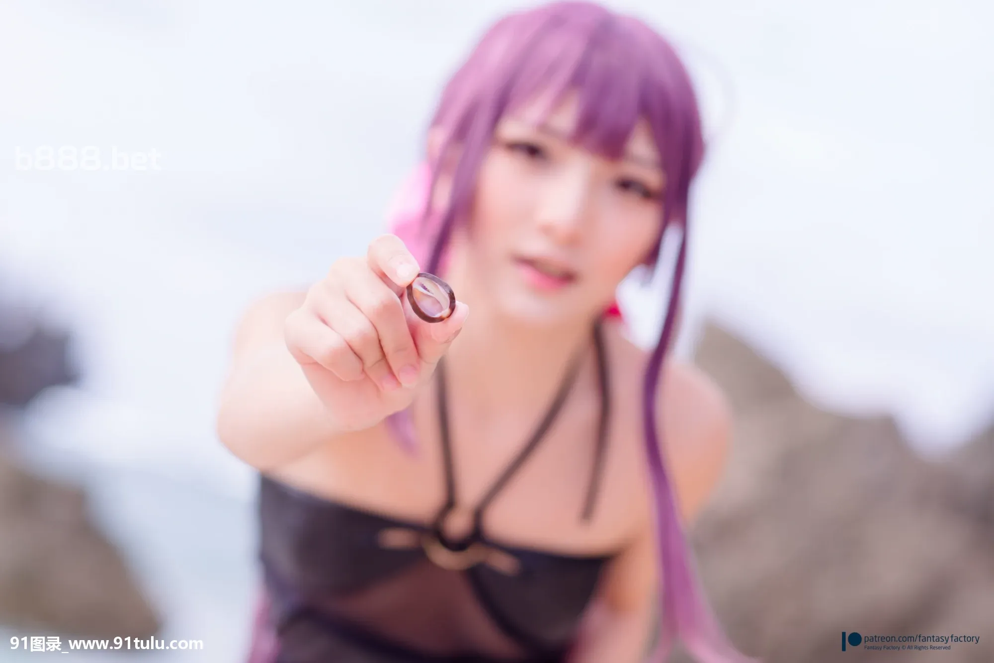 [Coser小丁]-On-the-beach-[51P]Coser,beach,51P,小丁