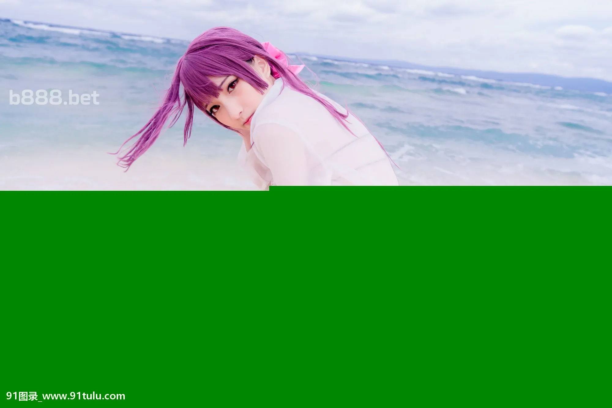 [Coser小丁]-On-the-beach-[51P]Coser,beach,51P,小丁