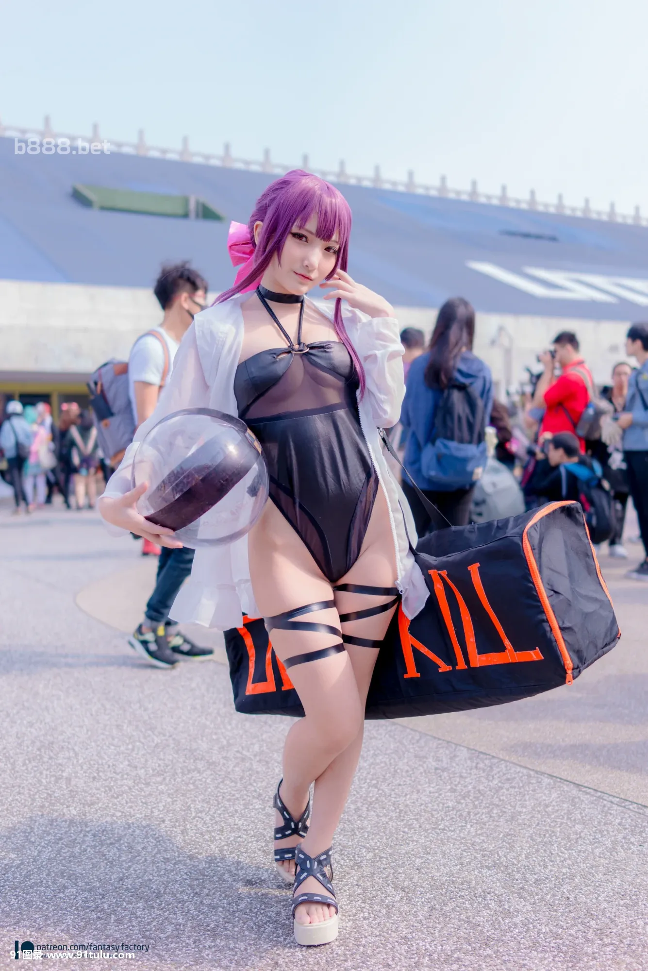 [Coser小丁]-On-the-beach-[51P]Coser,beach,51P,小丁