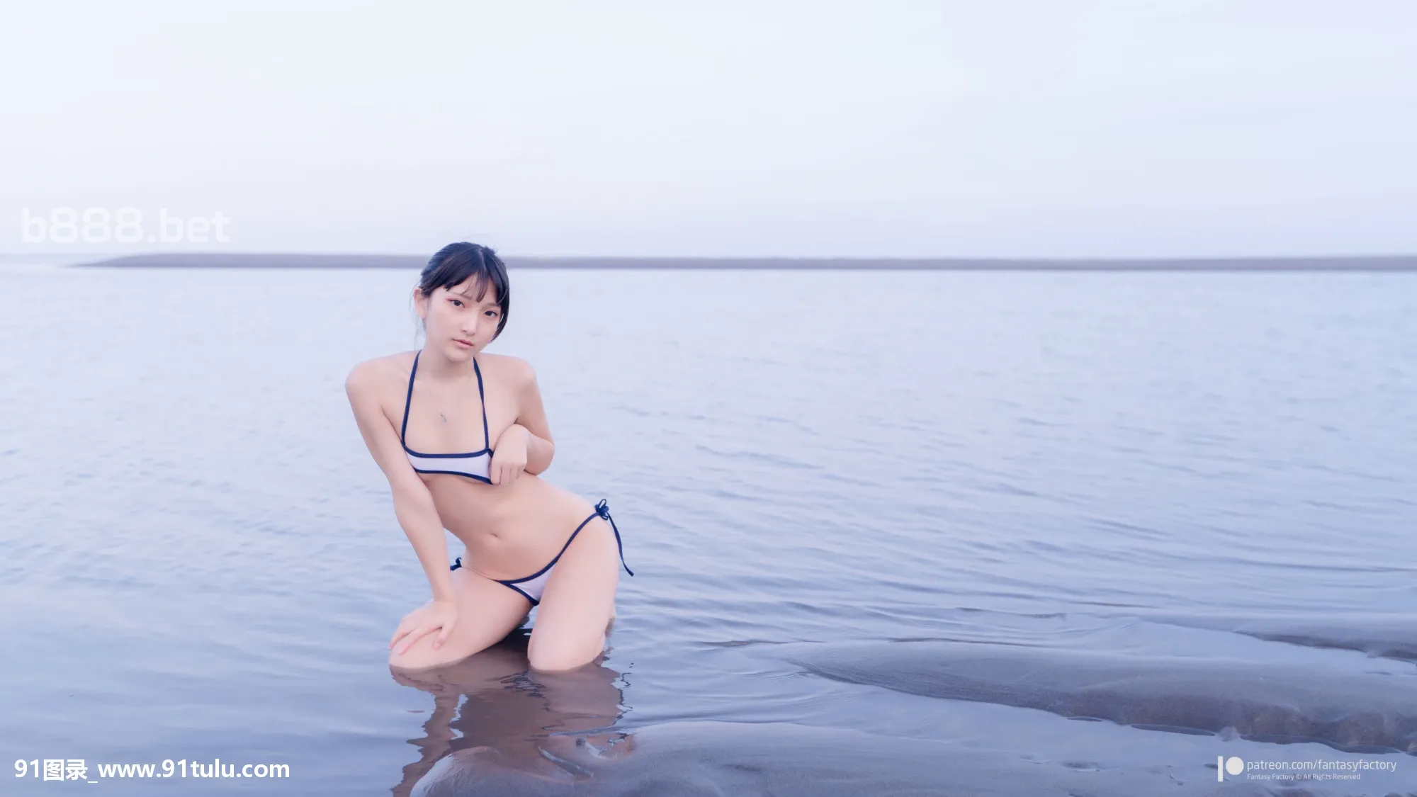 [Coser小丁]-On-the-beach-[51P]Coser,beach,51P,小丁