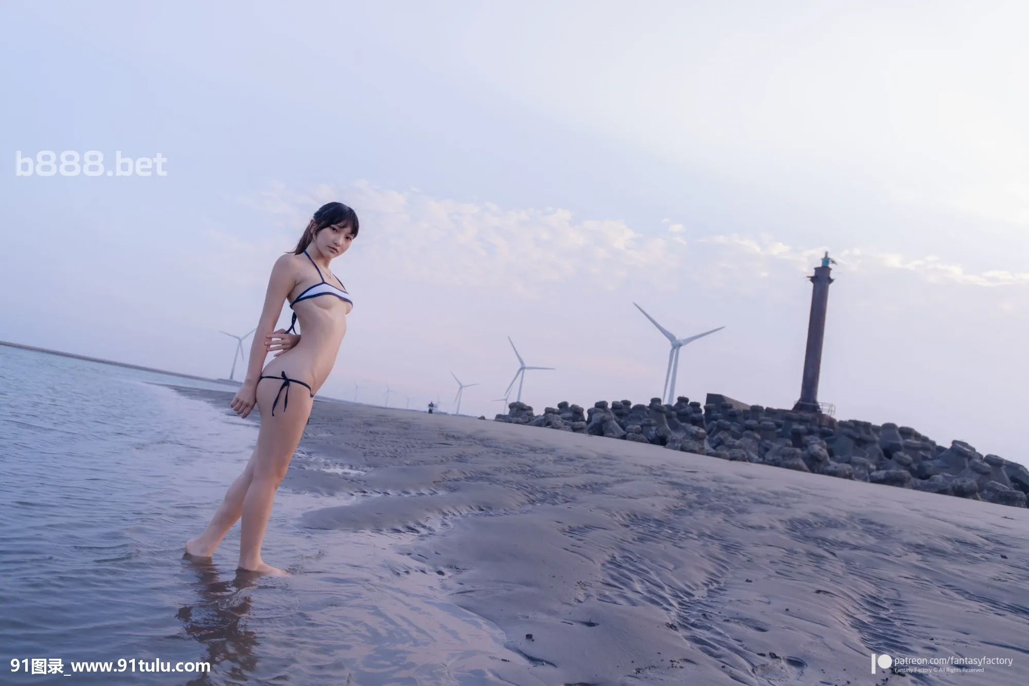 [Coser小丁]-On-the-beach-[51P]Coser,beach,51P,小丁