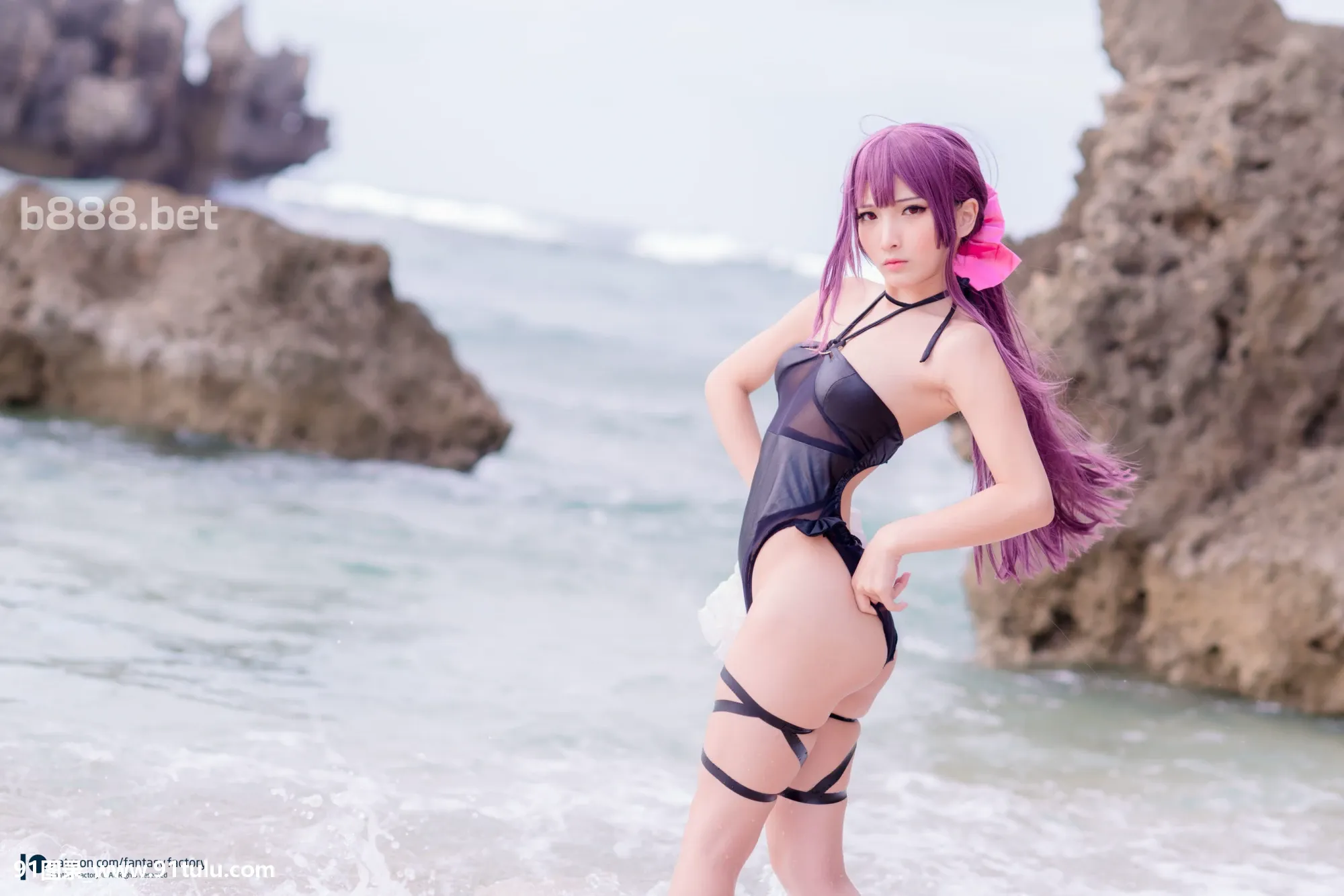 [Coser小丁]-On-the-beach-[51P]Coser,beach,51P,小丁