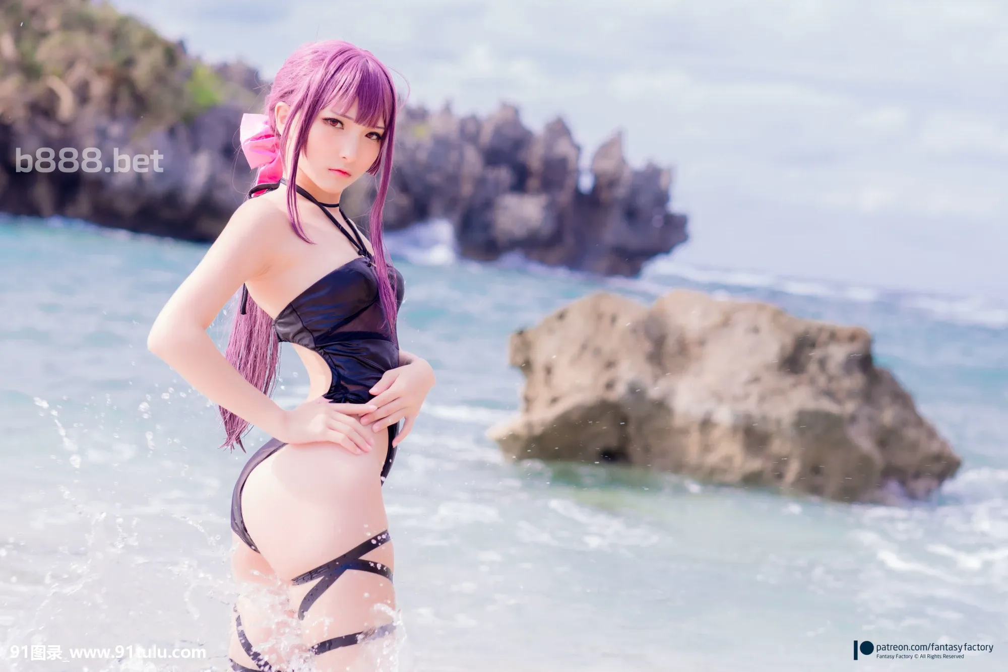 [Coser小丁]-On-the-beach-[51P]Coser,beach,51P,小丁