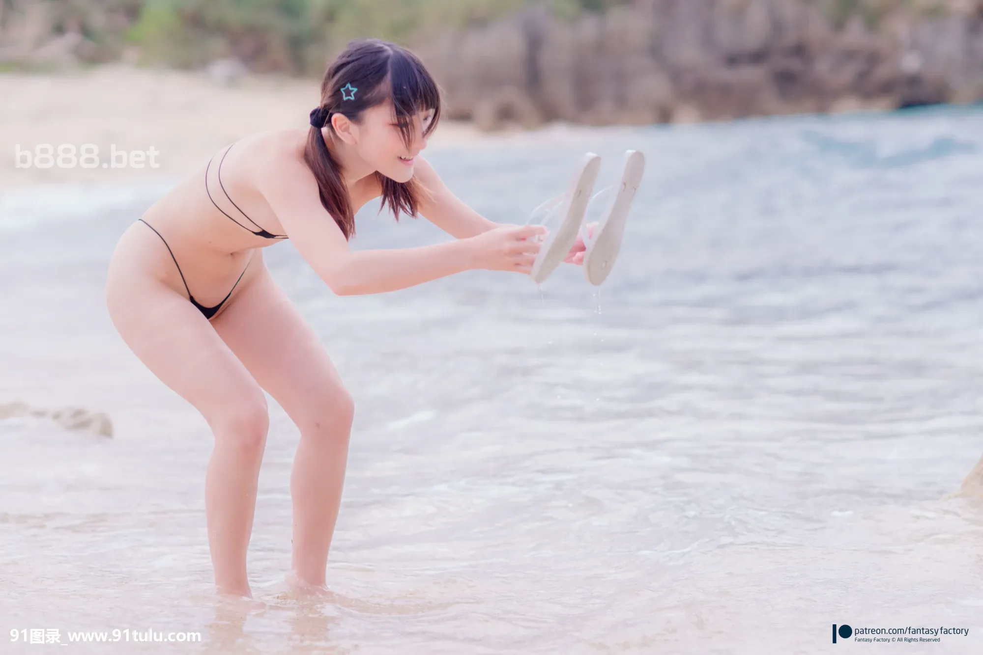 [Coser小丁]-On-the-beach-[51P]Coser,beach,51P,小丁