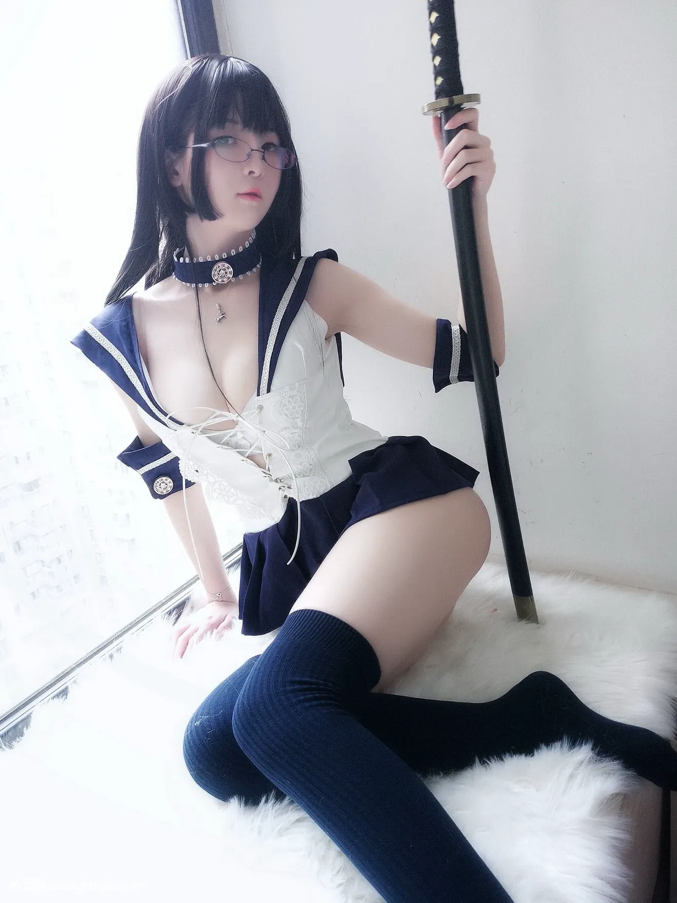 【Cosplay套图】[一小央泽COSER系列] 武士刀与水手服 [19P][与田 祐希 写真 集 感想]-91图录