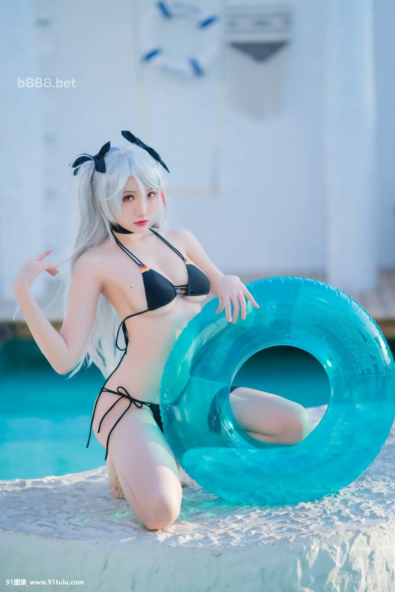 Cosplay-瓜希酱-Prinz-Eugen-Skin-Swimsuit-[20P]Cosplay,瓜希酱,Prinz,Eugen,Skin,Swimsuit,20P,Cosplay