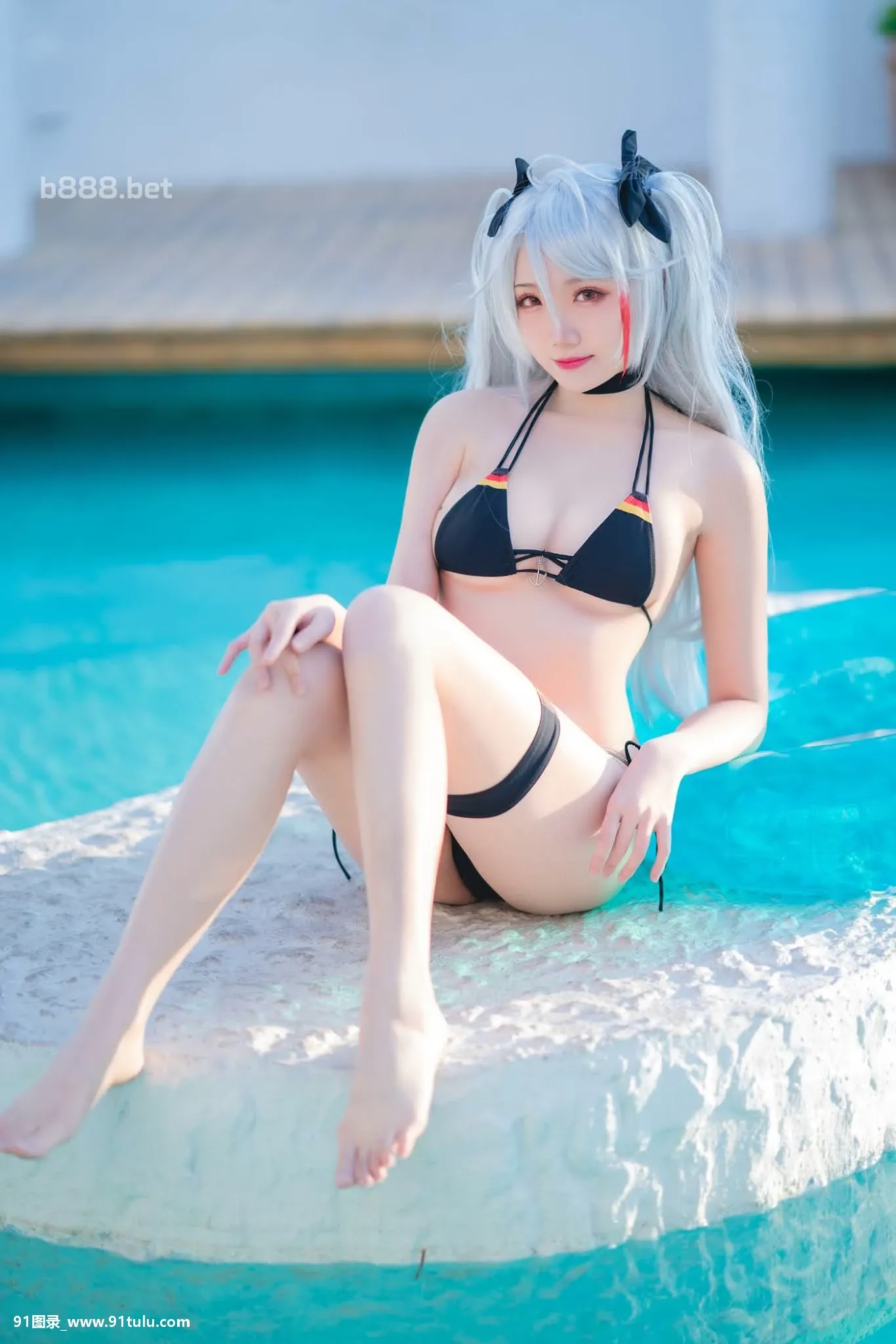 Cosplay-瓜希酱-Prinz-Eugen-Skin-Swimsuit-[20P]Cosplay,瓜希酱,Prinz,Eugen,Skin,Swimsuit,20P,Cosplay