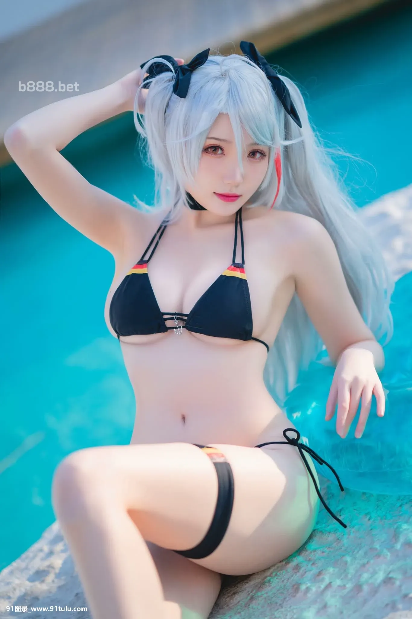 Cosplay-瓜希酱-Prinz-Eugen-Skin-Swimsuit-[20P]Cosplay,瓜希酱,Prinz,Eugen,Skin,Swimsuit,20P,Cosplay