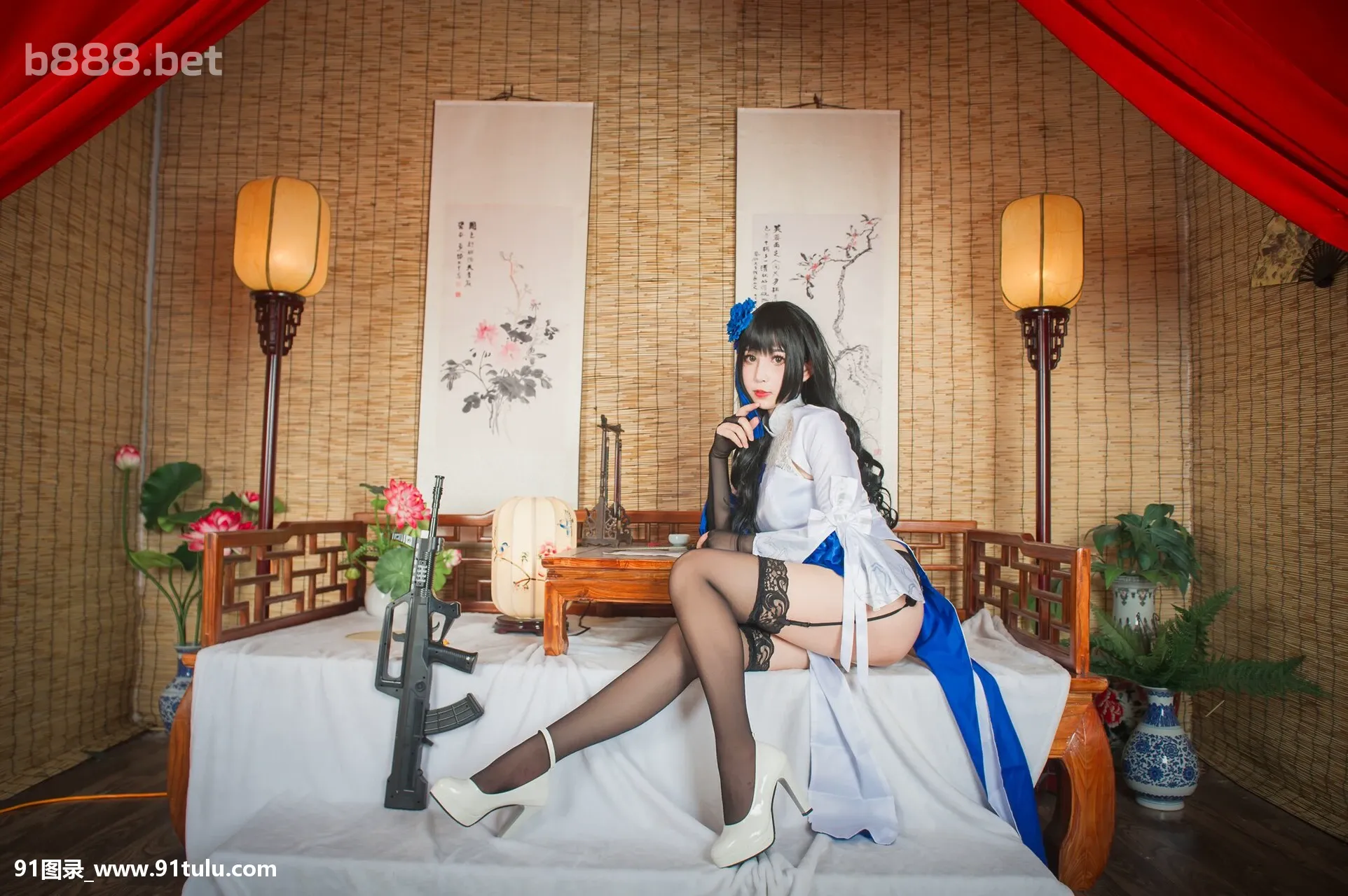 Cosplay-Heimizhou-黑米粥-NO.001-95式玉玲珑旗袍-[23P]玉玲珑,Cosplay,Heimizhou,NO.001,23P,米粥,旗袍,旗袍,Cosplay