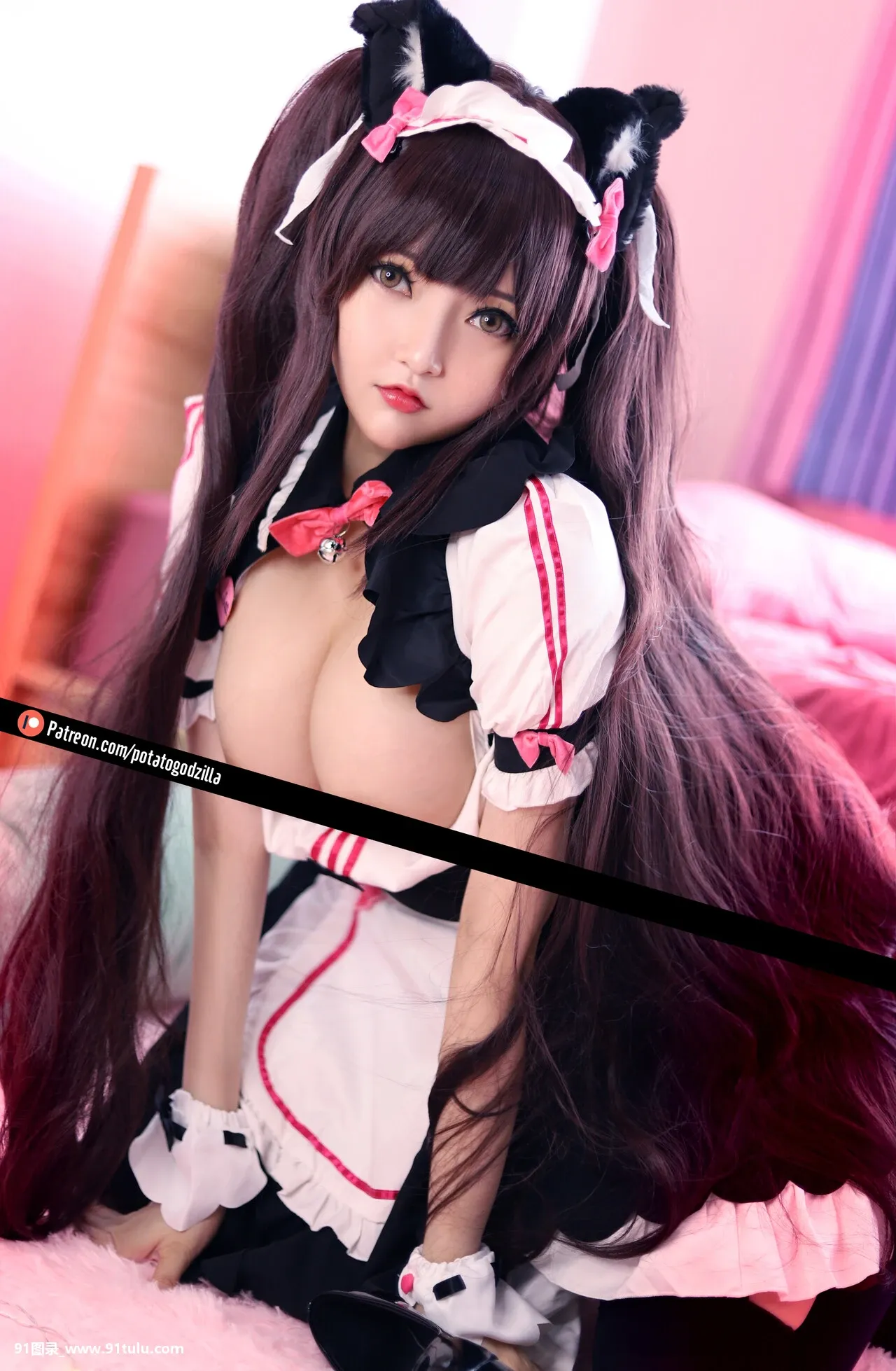 Cosplay-[Potato-Godzilla]-Chocola-Nekopara-[32P]Cosplay,Potato,Godzilla,Chocola,Nekopara,32P,Cosplay