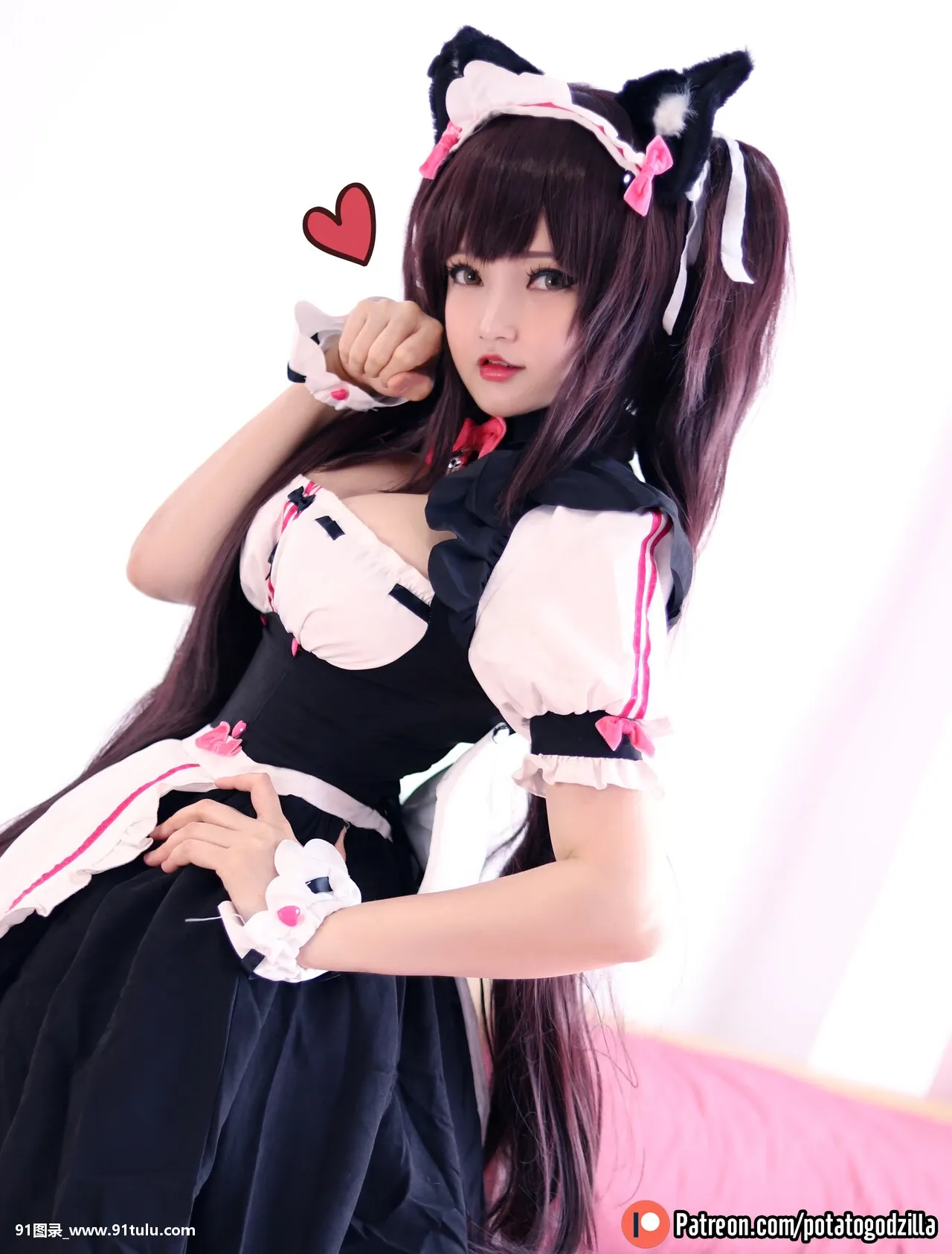 Cosplay-[Potato-Godzilla]-Chocola-Nekopara-[32P]Cosplay,Potato,Godzilla,Chocola,Nekopara,32P,Cosplay