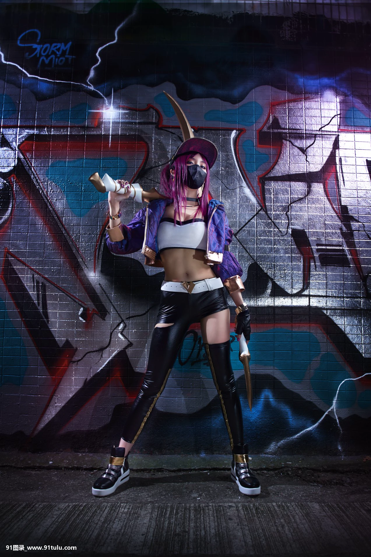 Cosplay-[Silver＊Here]-+-Fate-+-カーマ-+-League-of-Legends-Akali-[19P]Cosplay,Silver,Fate,League,Legends,Akali,19P,Cosplay