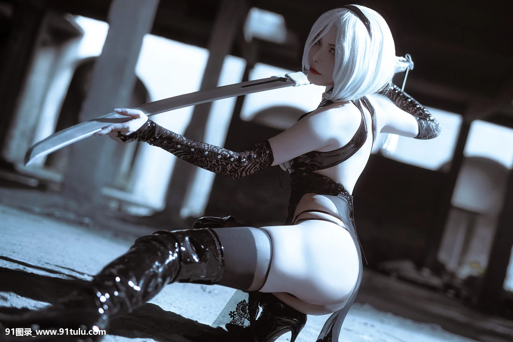 Cosplay-[QIU]-2Bチョンサム同人-[23P]Cosplay,QIU,2B,23P,Cosplay,同人