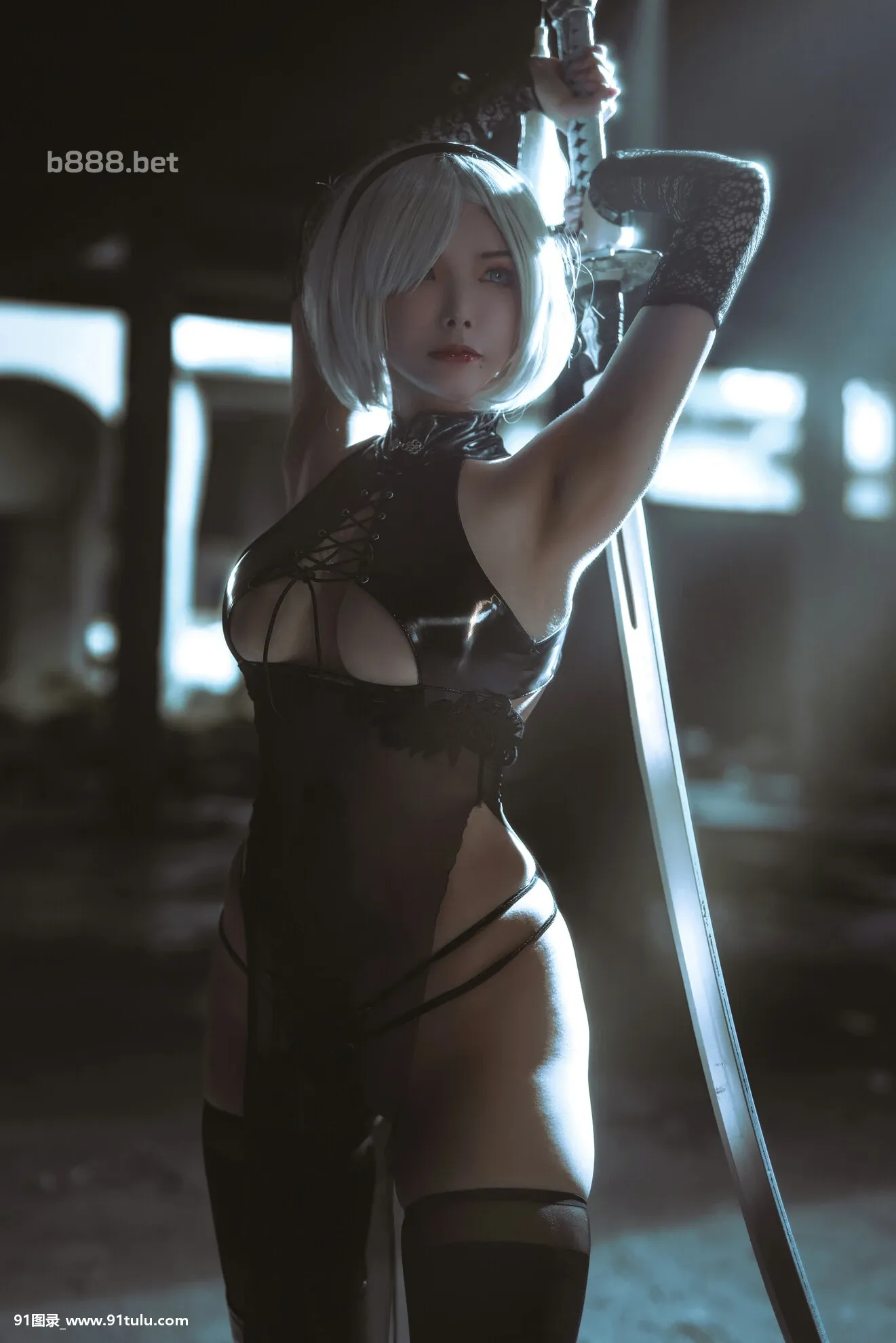 Cosplay-[QIU]-2Bチョンサム同人-[23P]Cosplay,QIU,2B,23P,Cosplay,同人