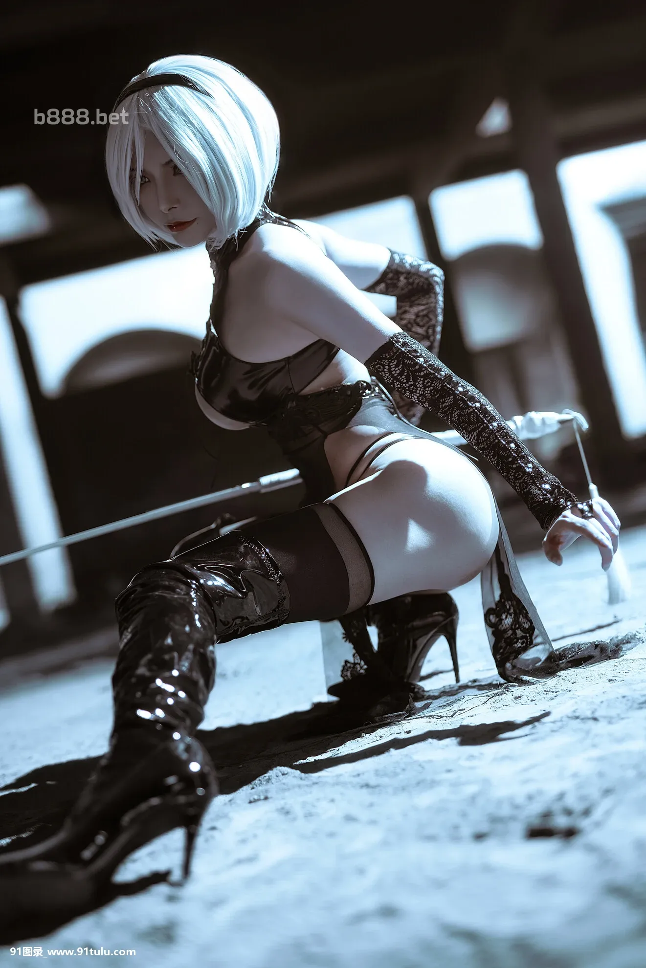 Cosplay-[QIU]-2Bチョンサム同人-[23P]Cosplay,QIU,2B,23P,Cosplay,同人