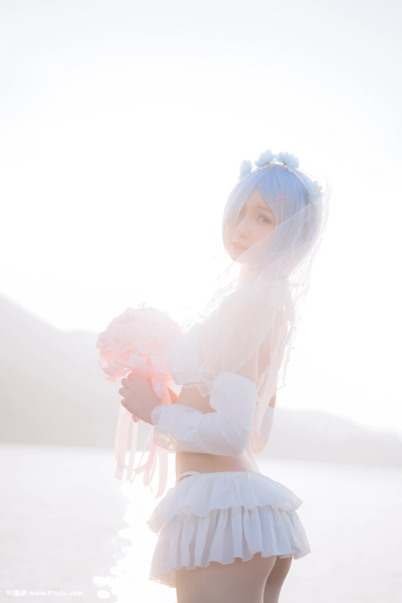 Cosplay-橙子喵-–-蕾姆花嫁-ゼロから始める异世界生活-[17P]Cosplay,蕾姆花,17P,橙子,生活,世界,Cosplay