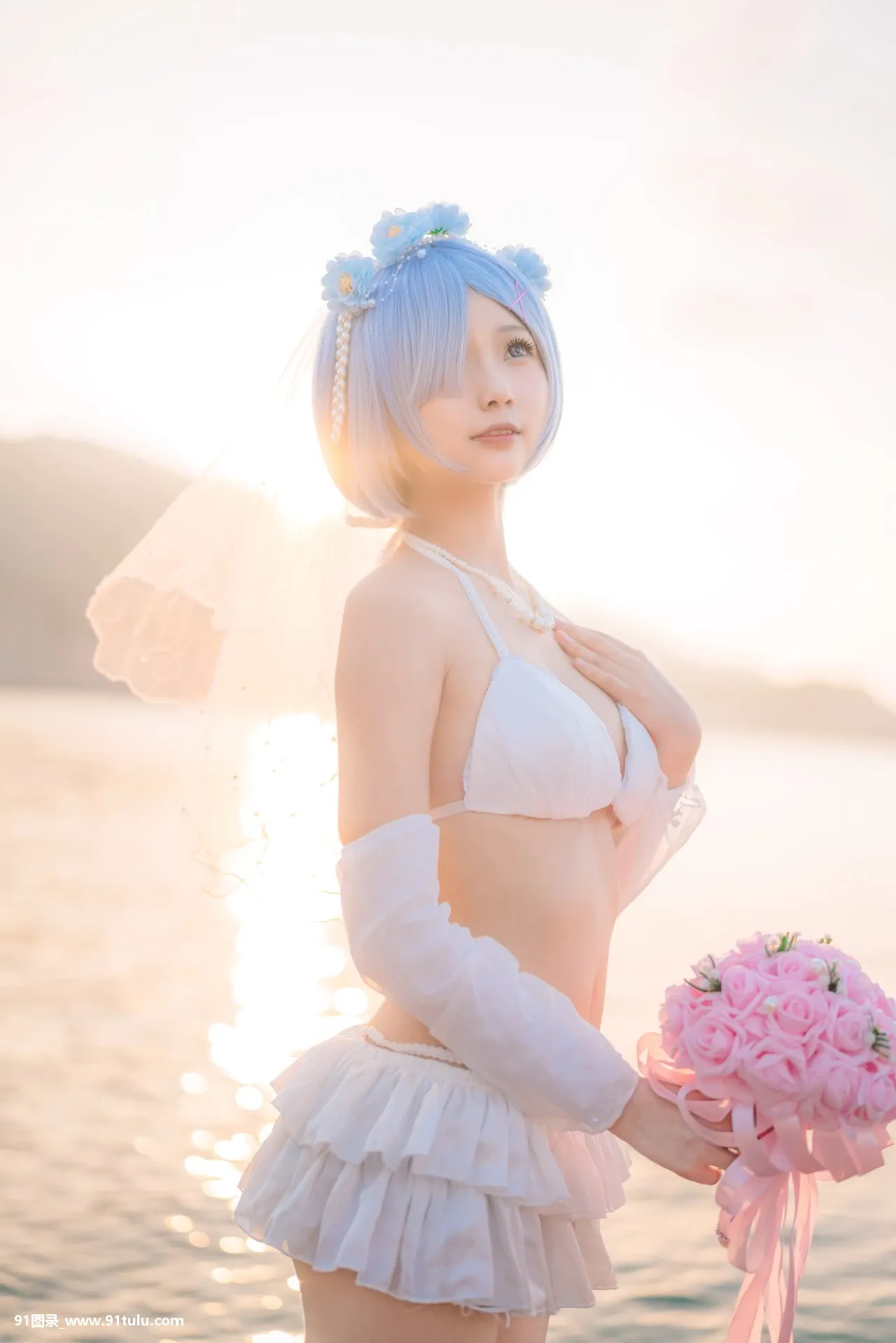 Cosplay-橙子喵-–-蕾姆花嫁-ゼロから始める异世界生活-[17P]Cosplay,蕾姆花,17P,橙子,生活,世界,Cosplay