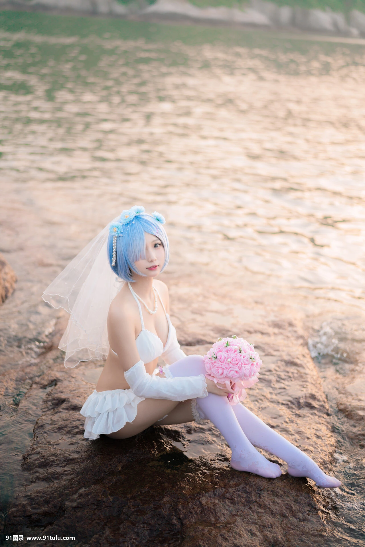 Cosplay-橙子喵-–-蕾姆花嫁-ゼロから始める异世界生活-[17P]Cosplay,蕾姆花,17P,橙子,生活,世界,Cosplay