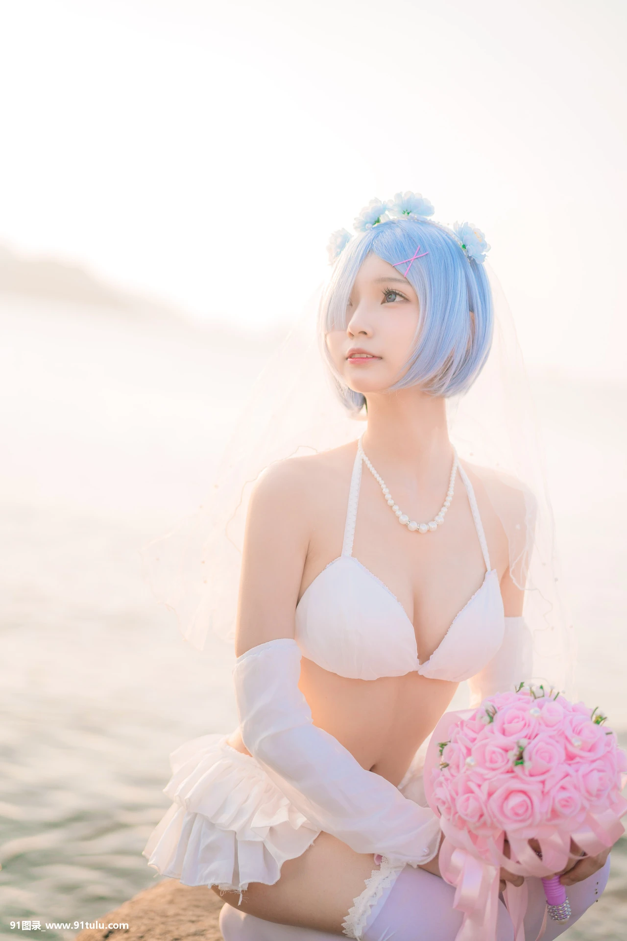 Cosplay-橙子喵-–-蕾姆花嫁-ゼロから始める异世界生活-[17P]Cosplay,蕾姆花,17P,橙子,生活,世界,Cosplay