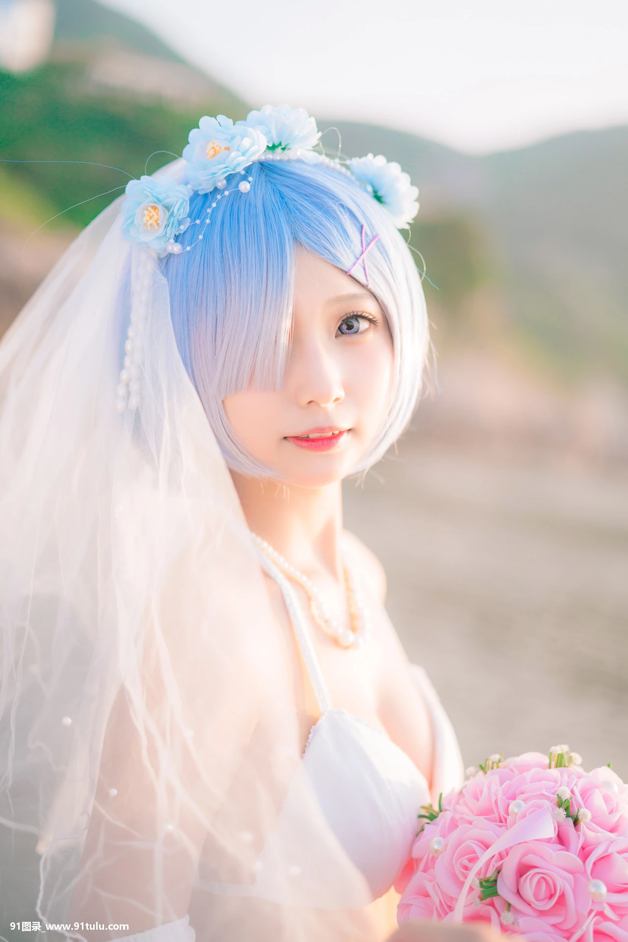 Cosplay-橙子喵-–-蕾姆花嫁-ゼロから始める异世界生活-[17P]Cosplay,蕾姆花,17P,橙子,生活,世界,Cosplay