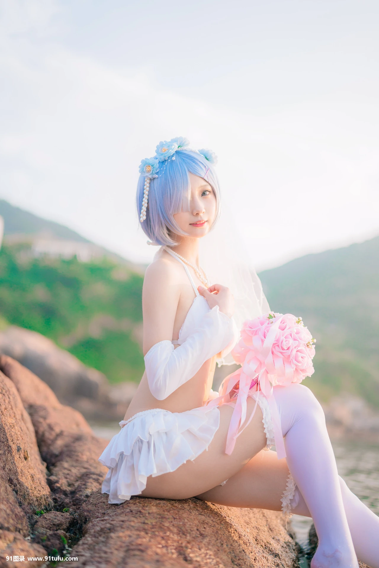 Cosplay-橙子喵-–-蕾姆花嫁-ゼロから始める异世界生活-[17P]Cosplay,蕾姆花,17P,橙子,生活,世界,Cosplay