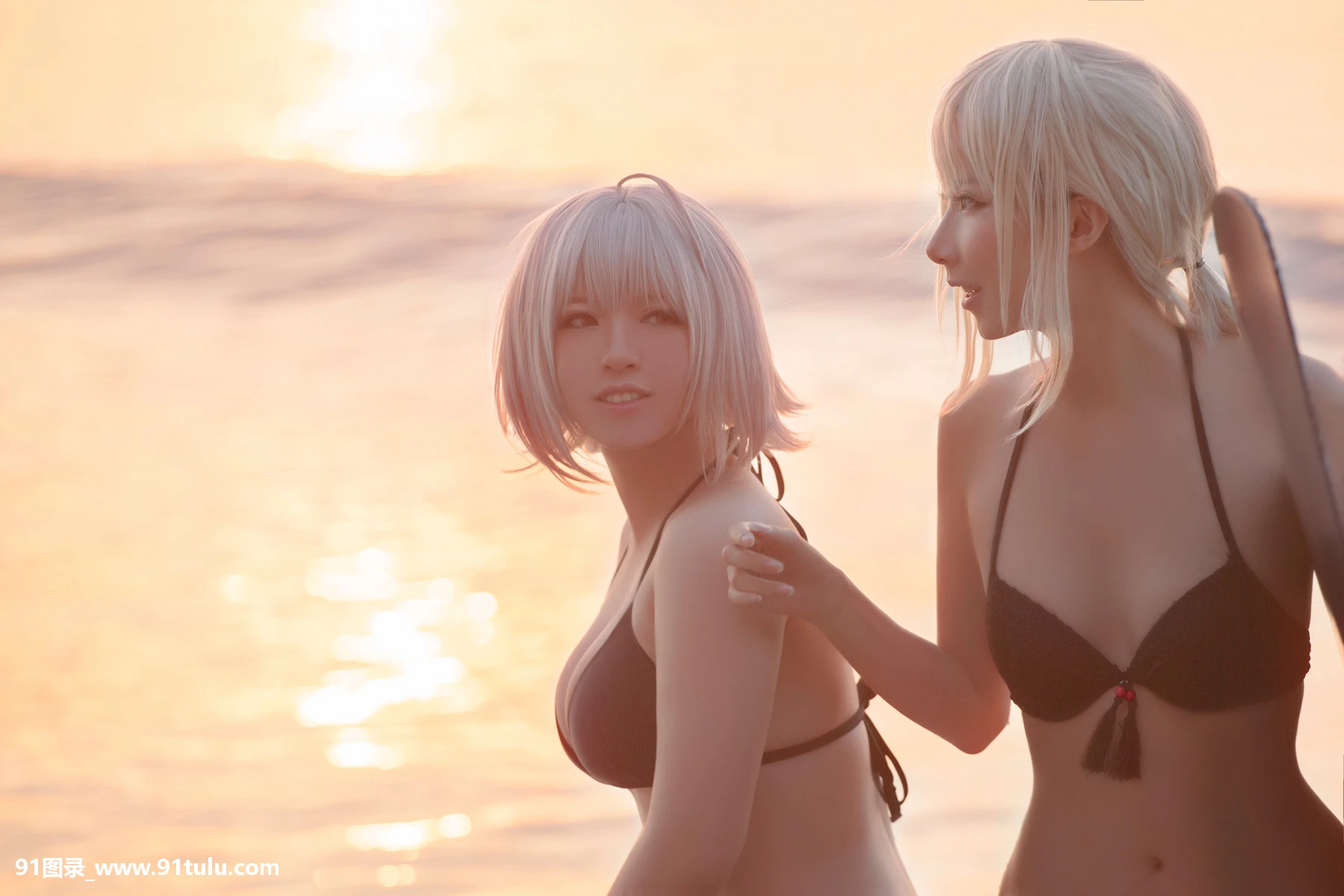 Cosplay-[半半子Banbanko,索索sophia]-黑贞1-海边泳装-[40P]半子,Cosplay,Banbanko,sophia,黑贞,40P,泳装,索索,海边,泳装,Cosplay