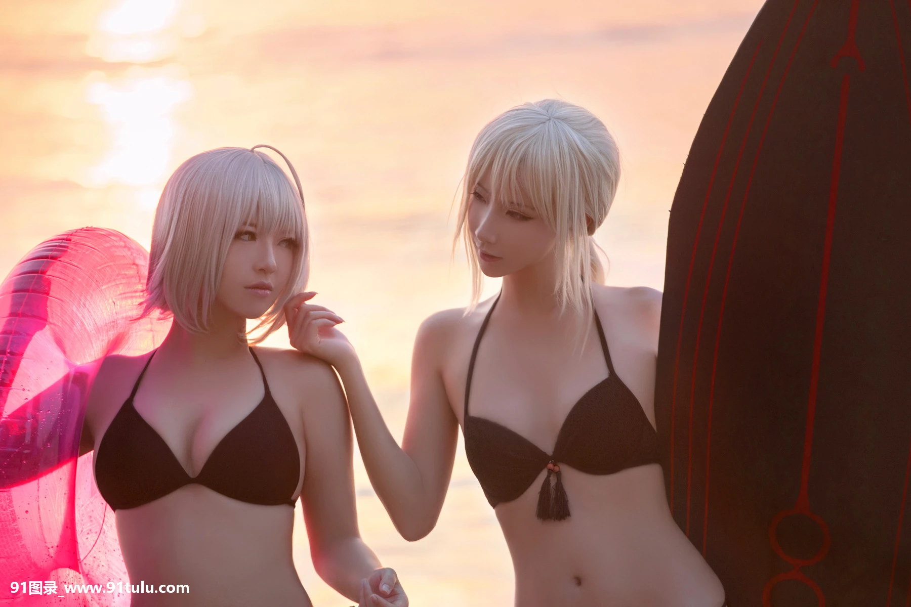 Cosplay-[半半子Banbanko,索索sophia]-黑贞1-海边泳装-[40P]半子,Cosplay,Banbanko,sophia,黑贞,40P,泳装,索索,海边,泳装,Cosplay