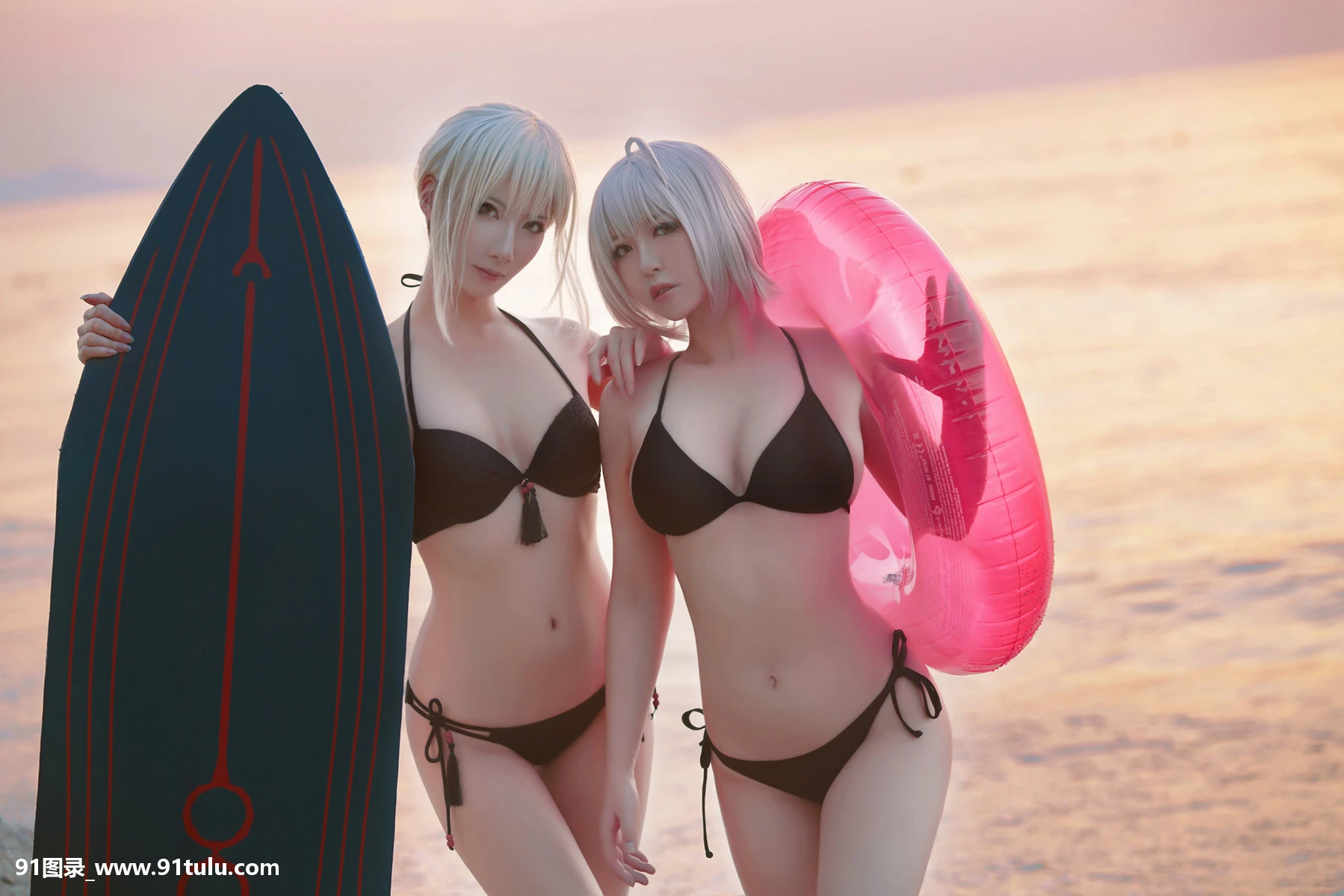 Cosplay-[半半子Banbanko,索索sophia]-黑贞1-海边泳装-[40P]半子,Cosplay,Banbanko,sophia,黑贞,40P,泳装,索索,海边,泳装,Cosplay