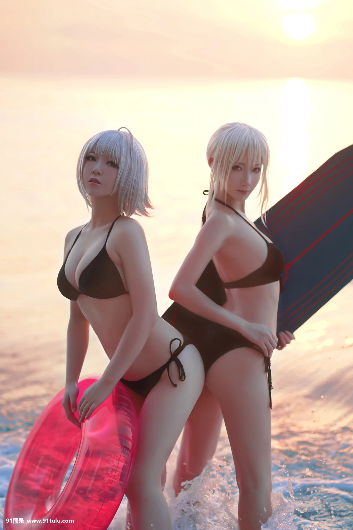 Cosplay-[半半子Banbanko,索索sophia]-黑贞1-海边泳装-[40P]半子,Cosplay,Banbanko,sophia,黑贞,40P,泳装,索索,海边,泳装,Cosplay