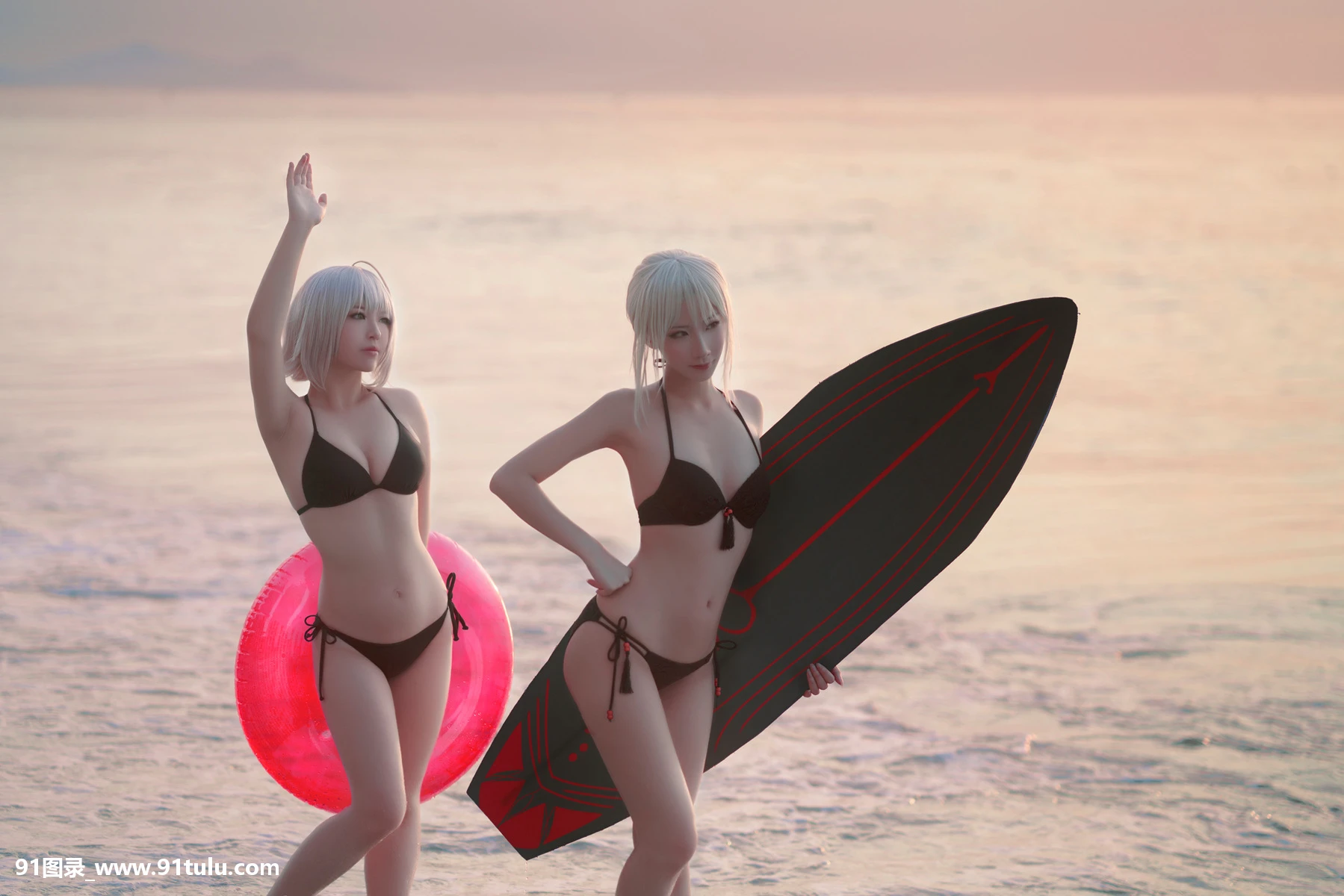 Cosplay-[半半子Banbanko,索索sophia]-黑贞1-海边泳装-[40P]半子,Cosplay,Banbanko,sophia,黑贞,40P,泳装,索索,海边,泳装,Cosplay