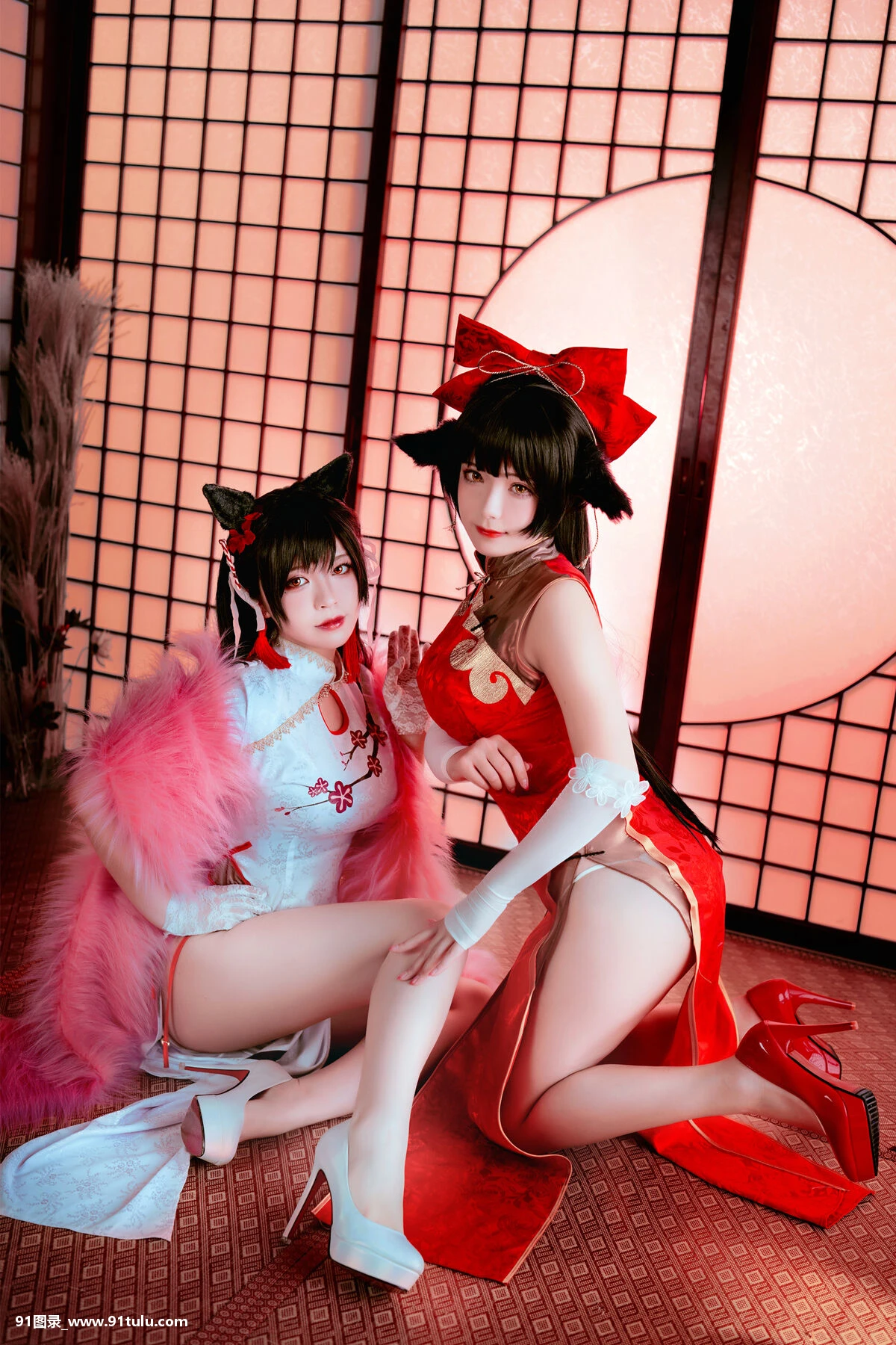 Cosplay-[半半子Banbanko,婉Yue]-爱宕x高雄,チャイナ服-[27P]半子,Cosplay,Banbanko,Yue,爱宕,27P,高雄,Cosplay