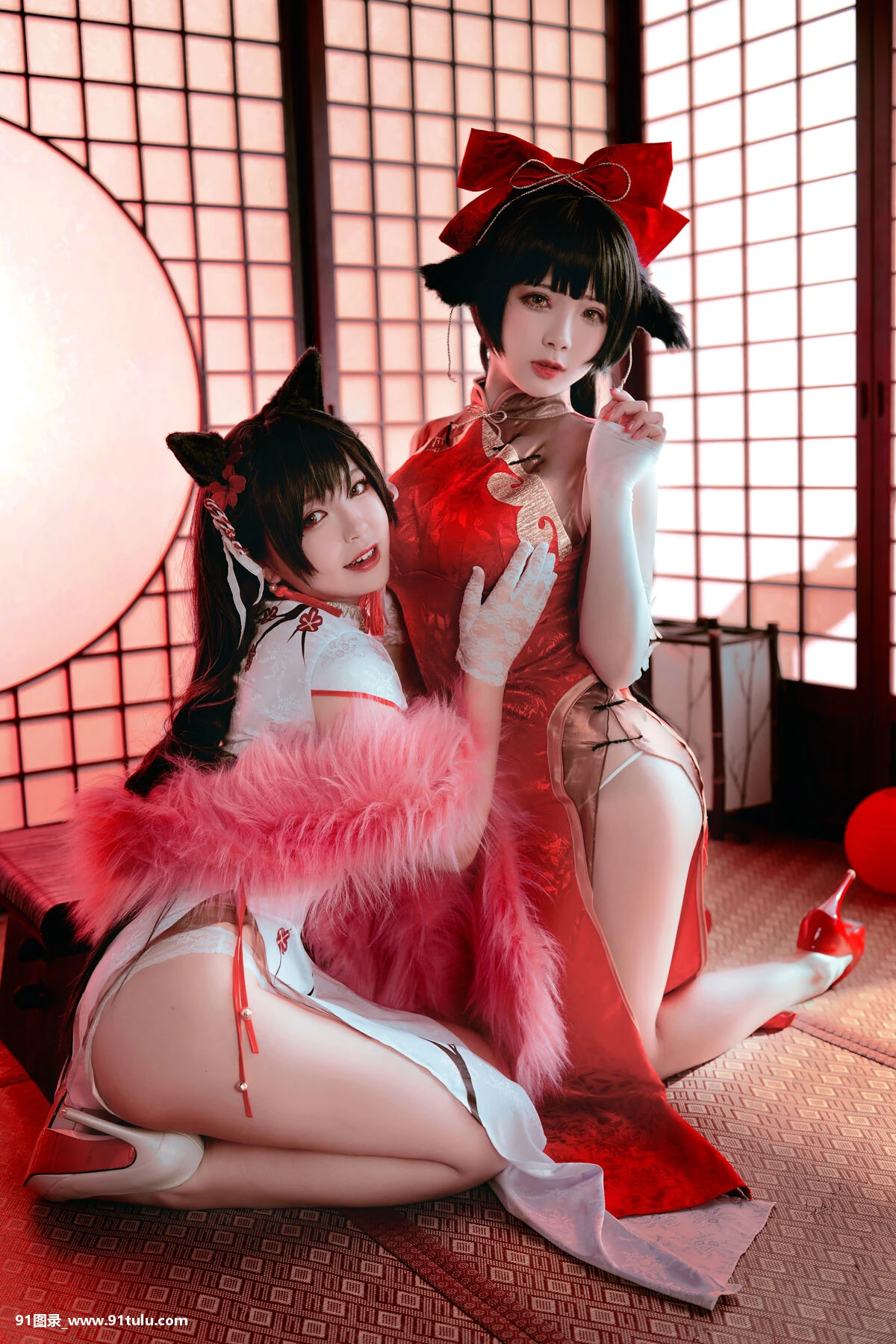 Cosplay-[半半子Banbanko,婉Yue]-爱宕x高雄,チャイナ服-[27P]半子,Cosplay,Banbanko,Yue,爱宕,27P,高雄,Cosplay