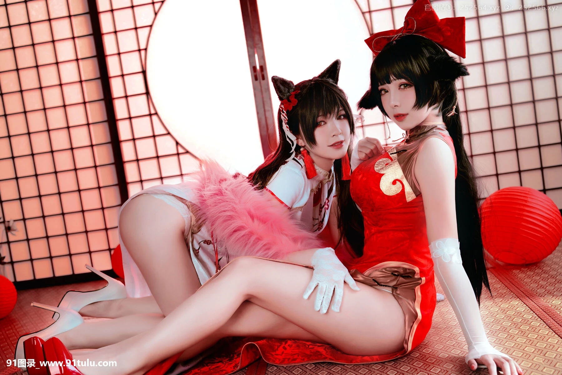 Cosplay-[半半子Banbanko,婉Yue]-爱宕x高雄,チャイナ服-[27P]半子,Cosplay,Banbanko,Yue,爱宕,27P,高雄,Cosplay