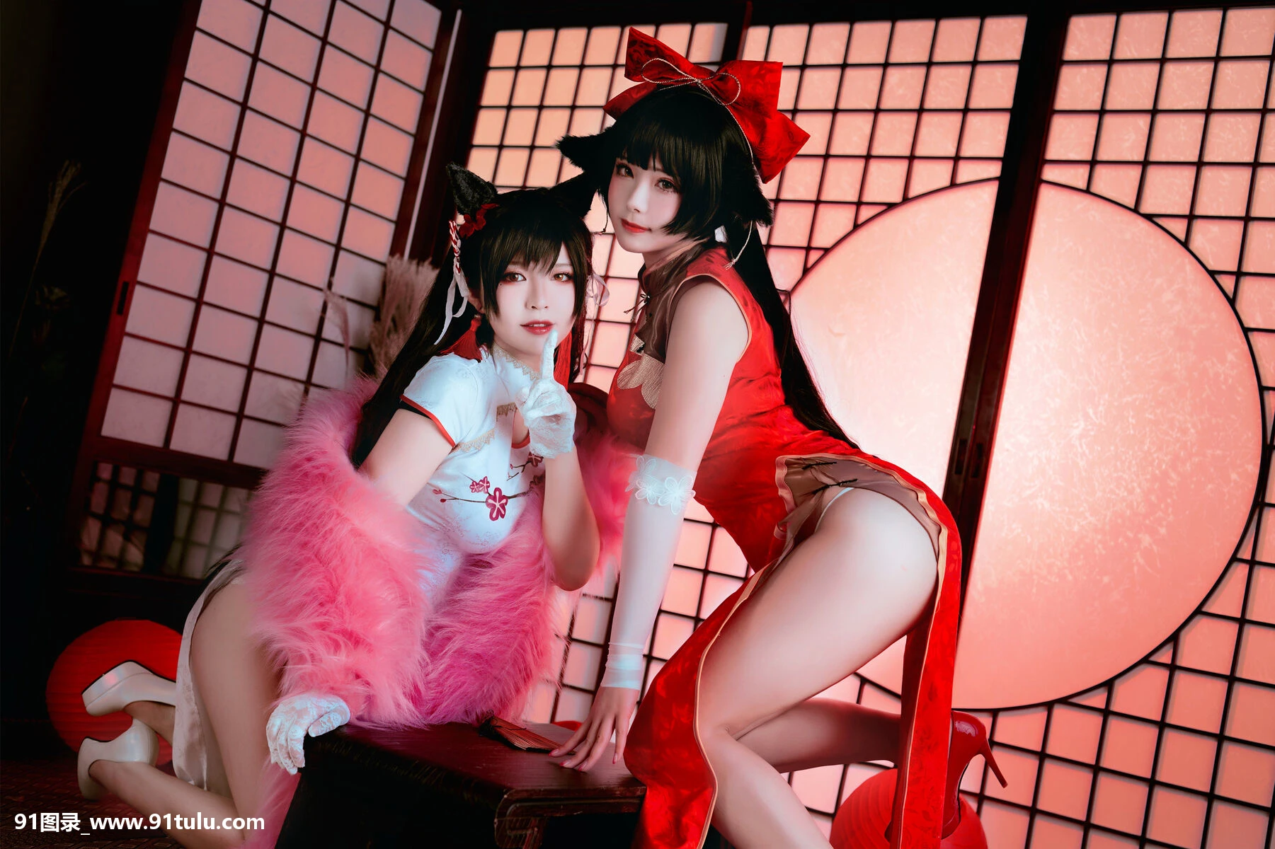 Cosplay-[半半子Banbanko,婉Yue]-爱宕x高雄,チャイナ服-[27P]半子,Cosplay,Banbanko,Yue,爱宕,27P,高雄,Cosplay