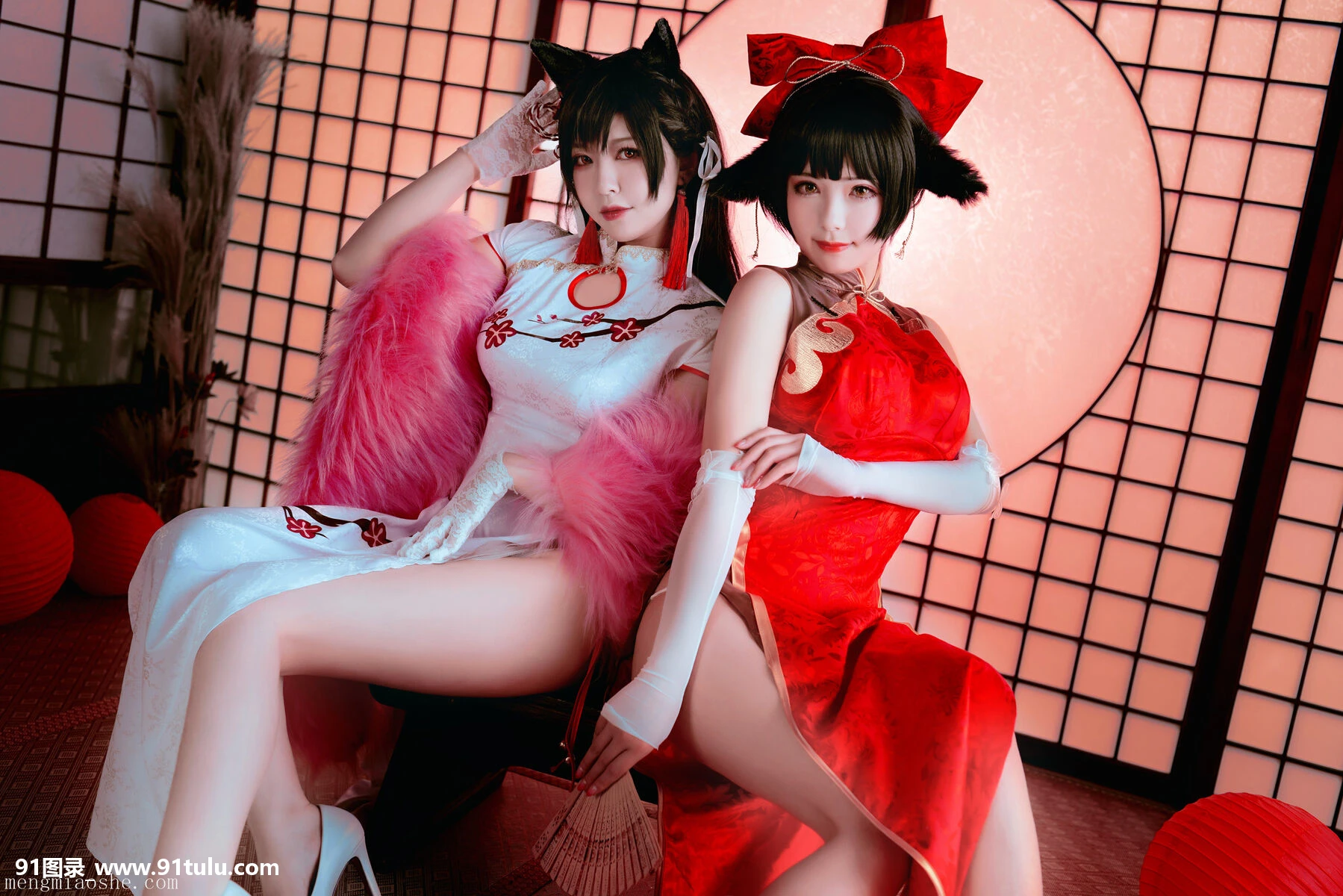 Cosplay-[半半子Banbanko,婉Yue]-爱宕x高雄,チャイナ服-[27P]半子,Cosplay,Banbanko,Yue,爱宕,27P,高雄,Cosplay