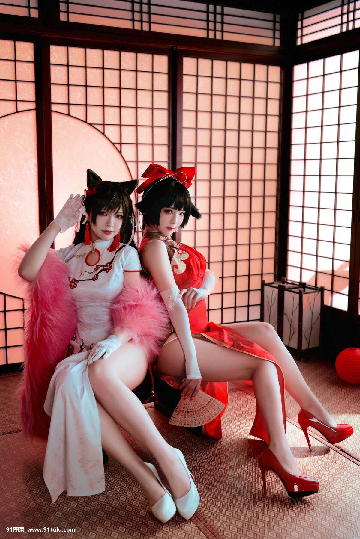 Cosplay-[半半子Banbanko,婉Yue]-爱宕x高雄,チャイナ服-[27P]半子,Cosplay,Banbanko,Yue,爱宕,27P,高雄,Cosplay