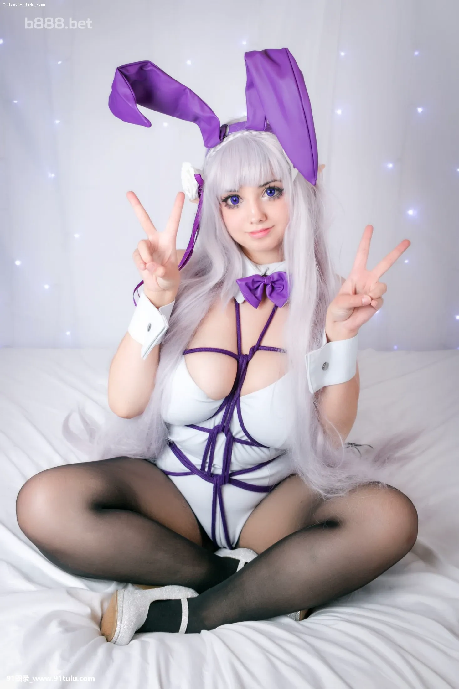 [9-photos]-Emilia-Re-Zero-Bunny-Suit---Mimsyheart-[8P]photos,Emilia,Bunny,Suit,Mimsyheart,8P