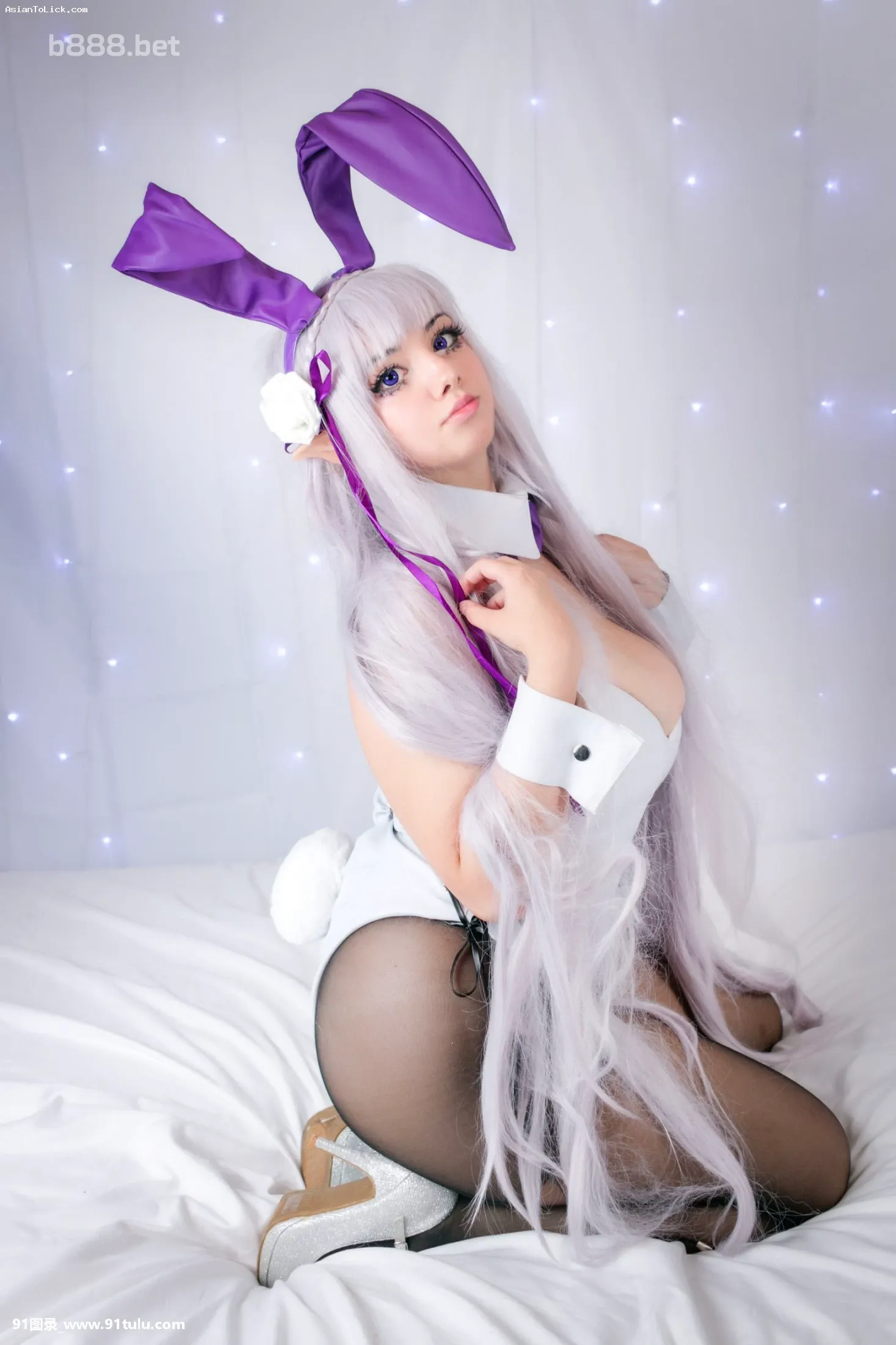 [9-photos]-Emilia-Re-Zero-Bunny-Suit---Mimsyheart-[8P]photos,Emilia,Bunny,Suit,Mimsyheart,8P