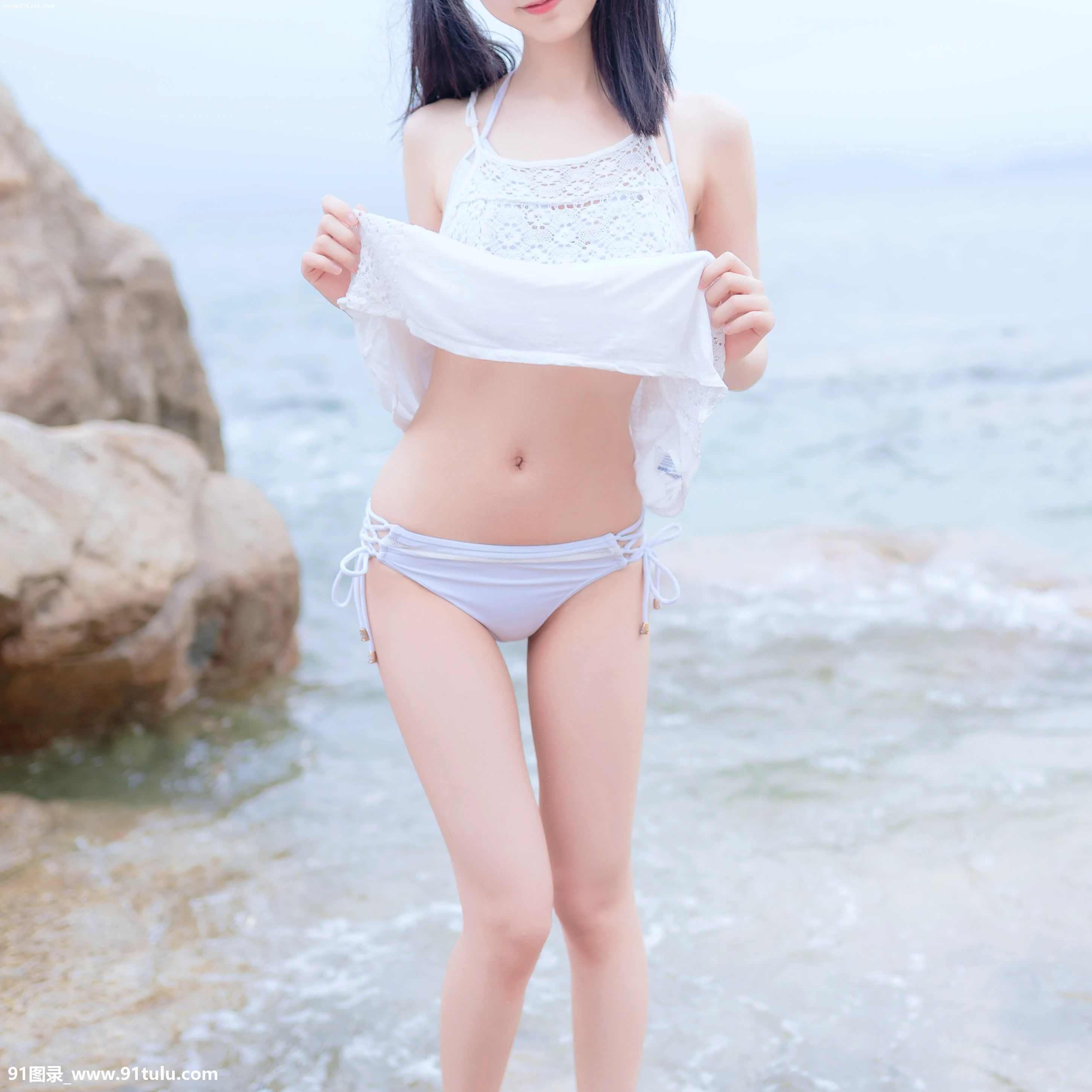 木绵绵-OwO-NO.036-海边白色比基尼-[30P]-[29P]OwO,NO.036,30P,29P,比基尼,绵绵,海边,白色,比基尼,白色