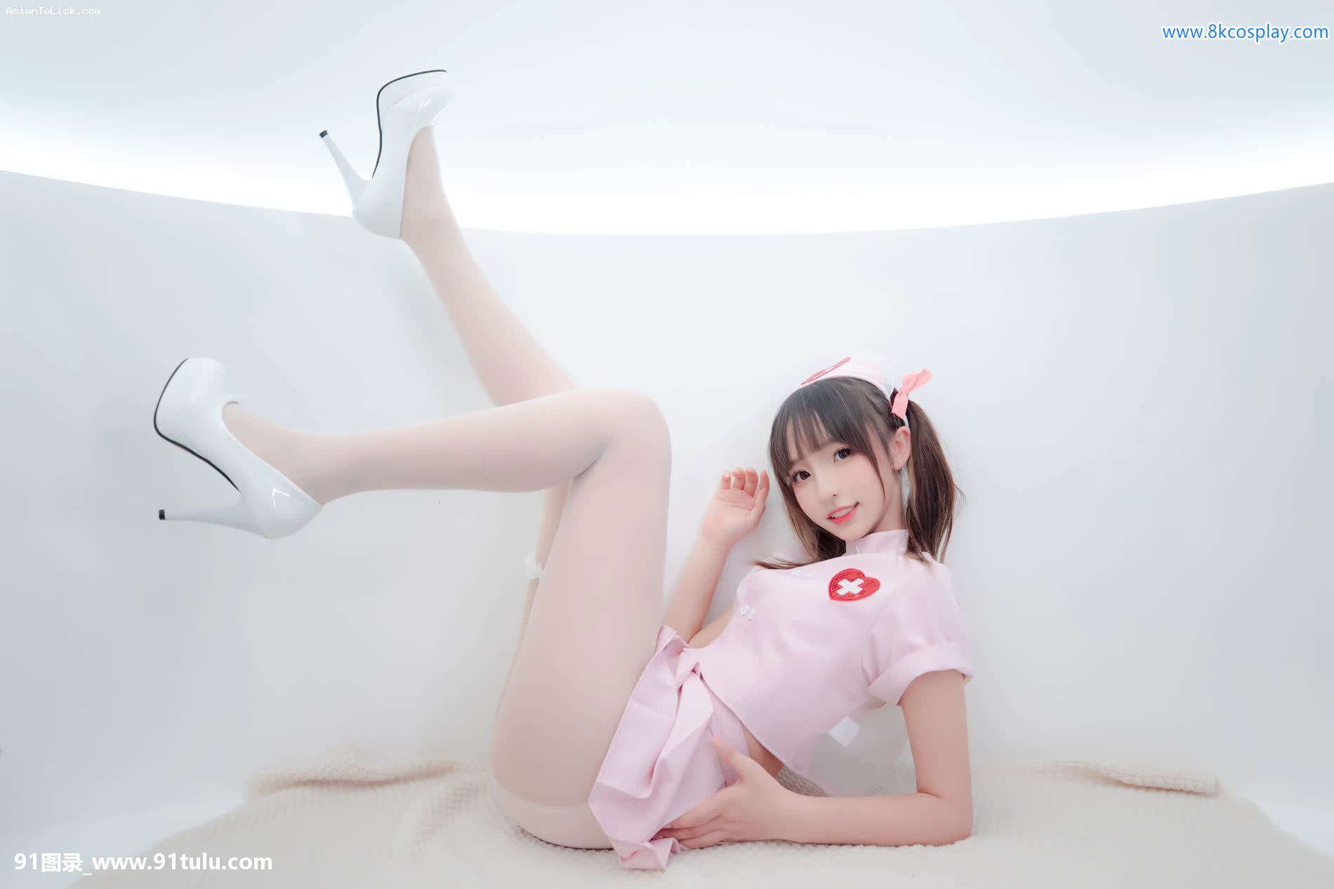 神楽坂真冬NO.076 白絲護士《心身バランス》White Stocking Nurse   150P [149P][寫真 入り マグカップ 早い]